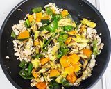 なすピーマン南瓜の肉味噌炒め　幼児大人用作り方5写真