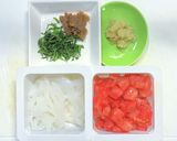 イカとトマトの梅しそ和え作り方1写真