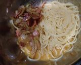 ☆手抜きだけど絶品味噌カルボナーラ☆作り方4写真
