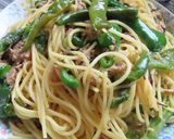 ツナ缶&塩昆布で種ごと無限ピーマンパスタ作り方10写真