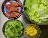 簡単！中華風カニカマサラダ作り方1写真