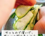 母の日☆ひらひらズッキーニのめんつゆ漬け作り方3写真