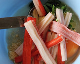 白だし☆カニかまお焼き☆おつまみ食中毒作り方1写真