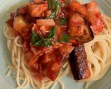 フレッシュハーブたっぷりナストマトパスタ作り方8写真