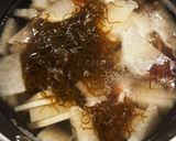 大根ともずくの梅流し作り方3写真