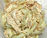 鶏むね肉とゴーヤの胡麻酢和え作り方4写真