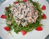☆水菜とひじきのマヨおろし納豆サラダ☆作り方3写真
