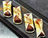 餃子の皮でうな蒲ちゃんとろ~りチーズ焼き作り方5写真