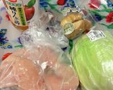 炊飯器で作るキャベツと鶏のささみのおかず作り方1写真