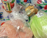 炊飯器で作るキャベツと鶏のささみのおかず作り方1写真