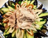 中華味冷しゃぶ&茄子&きゅうり&ちくわ作り方4写真