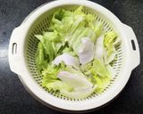シャキっとレタスチャーハン風炊き込みご飯作り方3写真