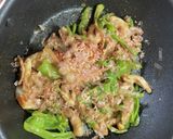 ピーマンとちくわと豚バラのお好み味✨作り方3写真