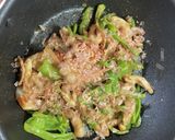ピーマンとちくわと豚バラのお好み味✨作り方3写真