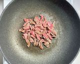 夏の食欲増進☆牛バラ肉の彩り炒め作り方4写真