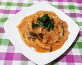 岡山産トマトのクリームパスタ作り方6写真