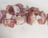 鶏もも肉の酒蒸し　オヤジのつまみ作り方1写真