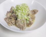 鶏もも肉の酒蒸し　オヤジのつまみ作り方5写真