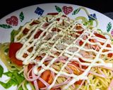 ポリ袋で調味・冷たいサラダスパゲッティ作り方4写真