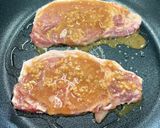豚肉の愛菜みそ漬け焼き作り方3写真