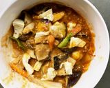 肉無豆腐オイレモンラタトゥイユ味野菜炒め作り方15写真