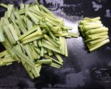 簡単！唐揚げリメイク☆ニラ白だし煮作り方2写真