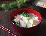 モロヘイヤと魚肉ソーセージで春雨スープ作り方5写真