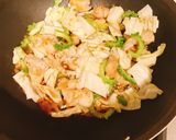 鶏もも肉とゴーヤの照り焼き作り方6写真
