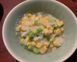 むき枝豆とコーンのおろし和え作り方3写真