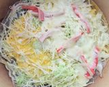 包丁いらず☆キャベカニチーズ作り方5写真