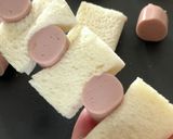 魚肉ソーセージでチーズソパン作り方2写真
