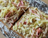 食パンでカニかま☆絶品ピザトースト☆パン作り方2写真