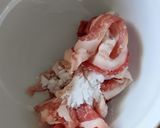 そうめんにレンジ煮浸し☆豚肉なす☆メイン作り方1写真