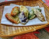 夏野菜と笹かまぼこの天ぷら♪作り方1写真