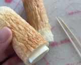 簡単おやつ　チーズちくわハットグ作り方1写真