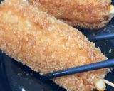 簡単おやつ　チーズちくわハットグ作り方4写真