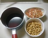カルシウムたっぷり桜海老と大豆煮作り方1写真