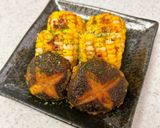 茹でとうもろこしとしいたけのバター醤油焼作り方5写真