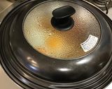 【簡単】悪魔のハムエッグ丼　ニンニク風味作り方4写真