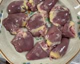 鶏ハツのブラックペッパー焼き作り方1写真