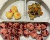 お子様おにぎり⑥ビーツと挽き肉の混ぜご飯作り方5写真