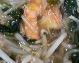 エビともやしと空芯菜のあんかけ炒め作り方5写真