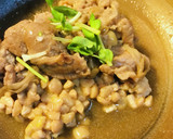 毎日の納豆●豚肉のあまから炒めと作り方1写真