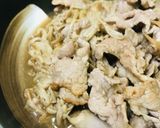 豚こまぎれ肉とエノキとあまから炒め作り方3写真