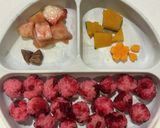お子様おにぎり⑤ビーツと鰹節のおにぎり作り方3写真