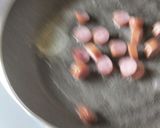 ソーセージと枝豆のバター醤油焼き作り方4写真