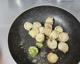 ベビーホタテのエスカルゴ風味作り方1写真