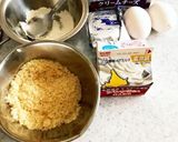 夏はパインでバスクチーズケーキ作り方1写真