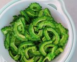 苦くない！ゴーヤーと豆腐のカリふわ焼き作り方1写真