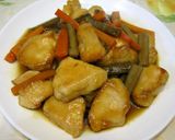 鶏むね肉と人参・ごぼうの炒め煮作り方4写真